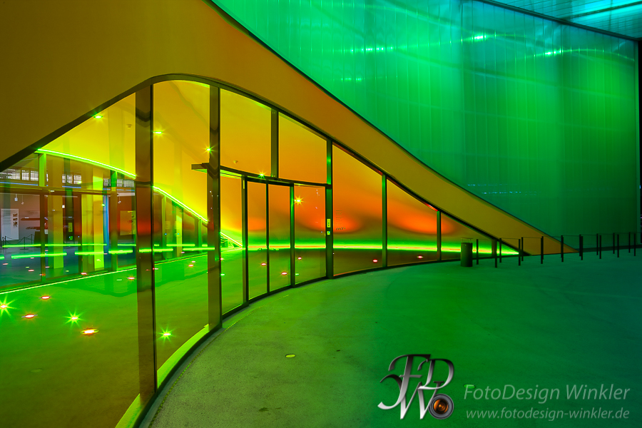 Dornier Museum bei Nacht