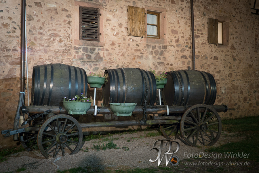 Impressionen aus Riquewihr bei Nacht