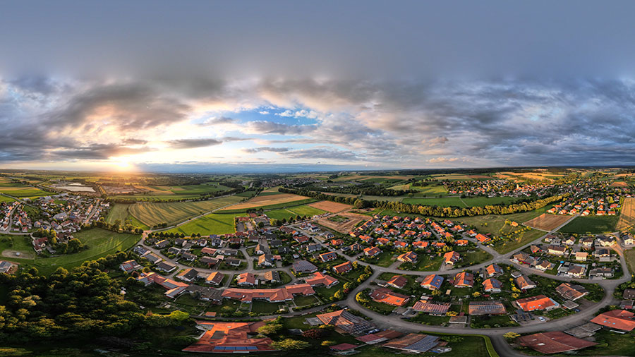 Kugelpanorama mit DJI Mini 3 Pro Drohne