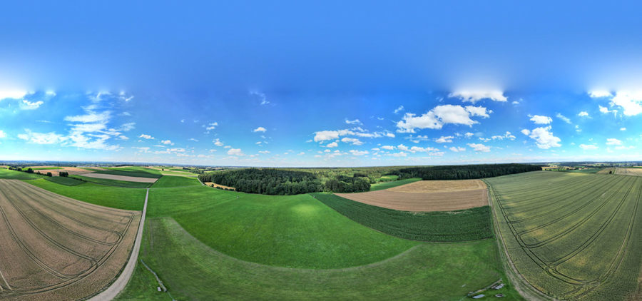 Schwabenidylle - Mehrere verknüpfte Panoramen aus der Luft mit der DJI Mini 3 Pro Drohne